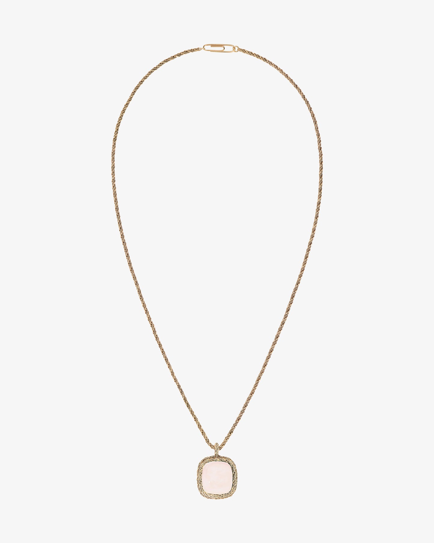 Aurelie Bidermann Pink Quartz Miki Necklace