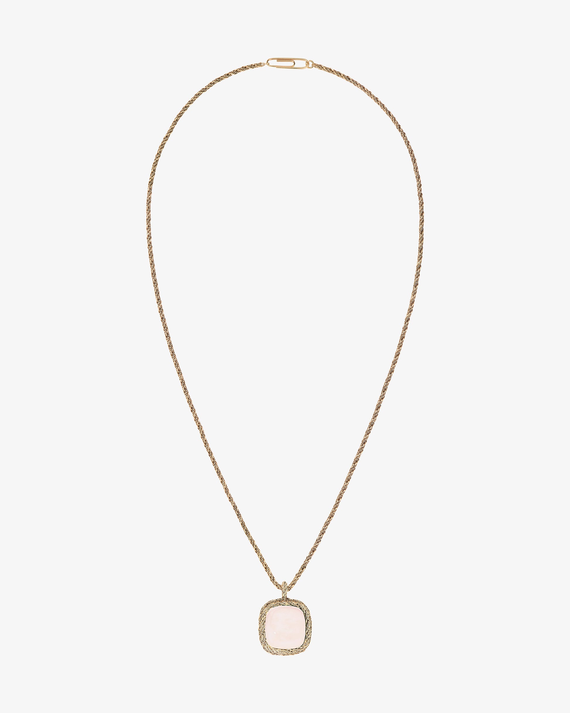 Aurelie Bidermann Pink Quartz Miki Necklace