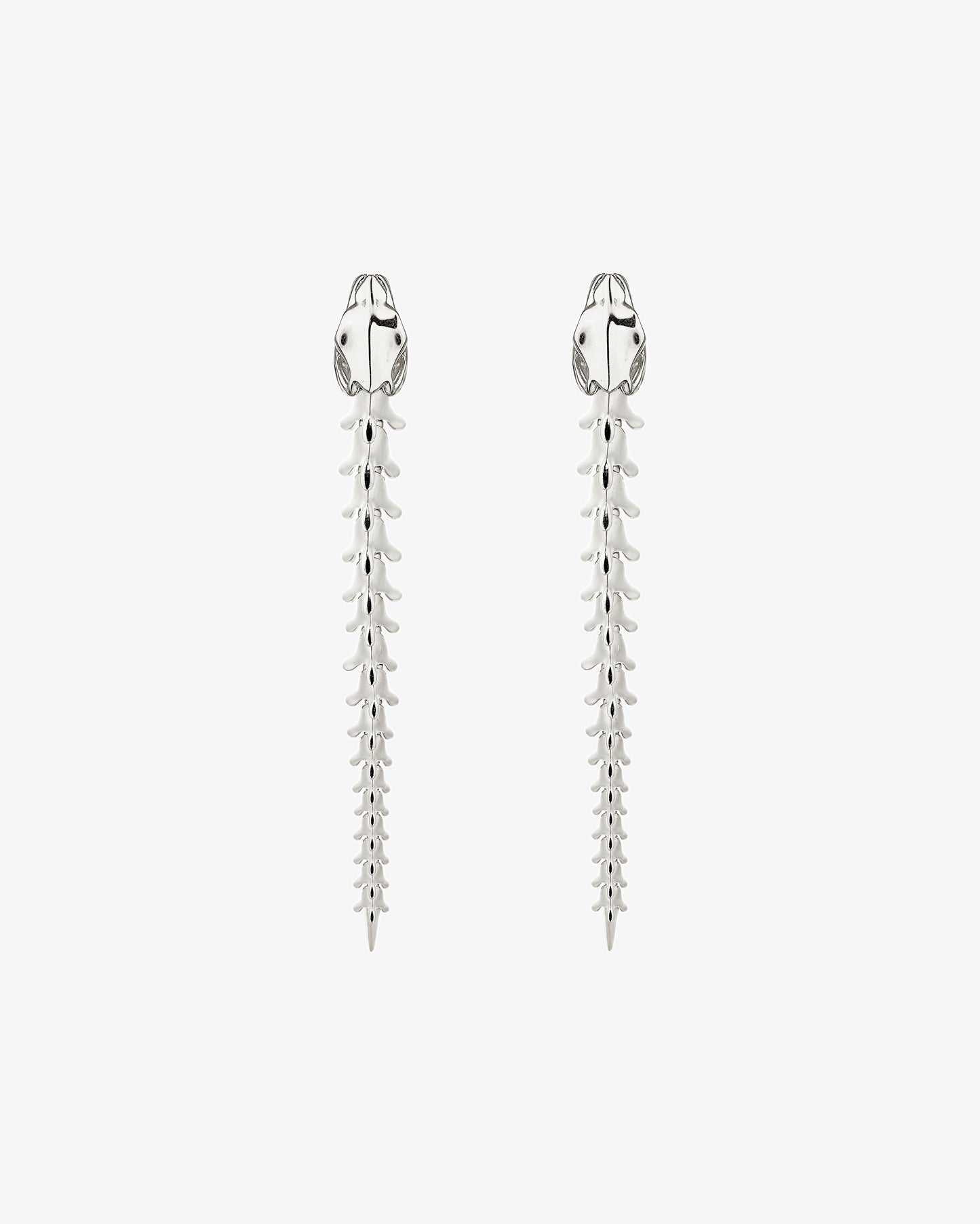 Serpent's Trace Drop Earrings