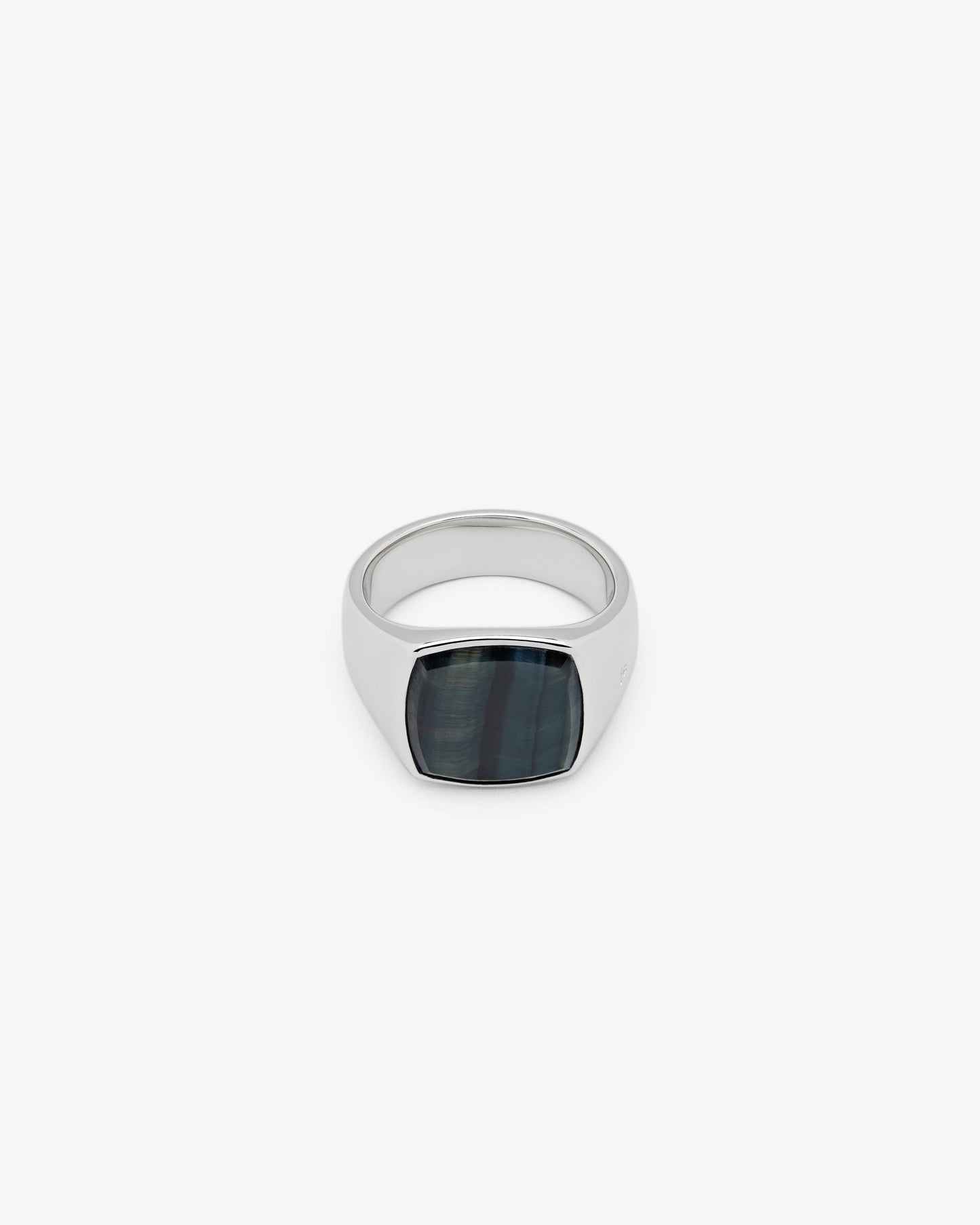 Tom Wood Cushion Blue Hawk Eye Ring