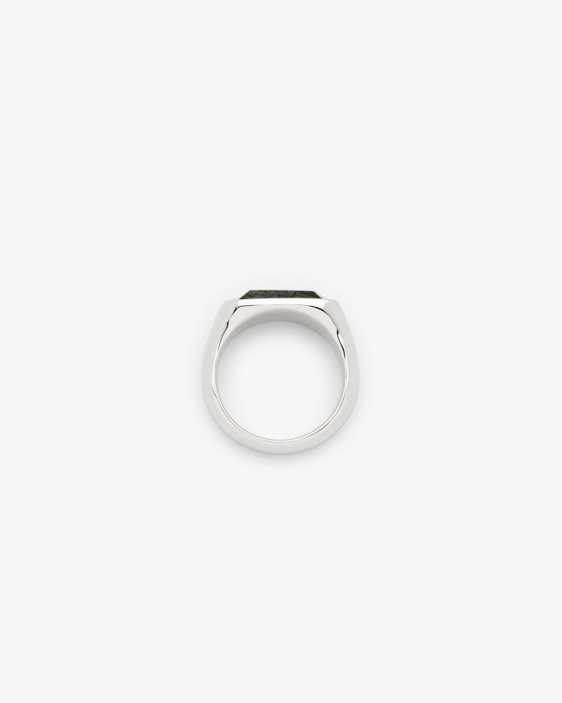 Tom Wood Cushion Green Marble Ring