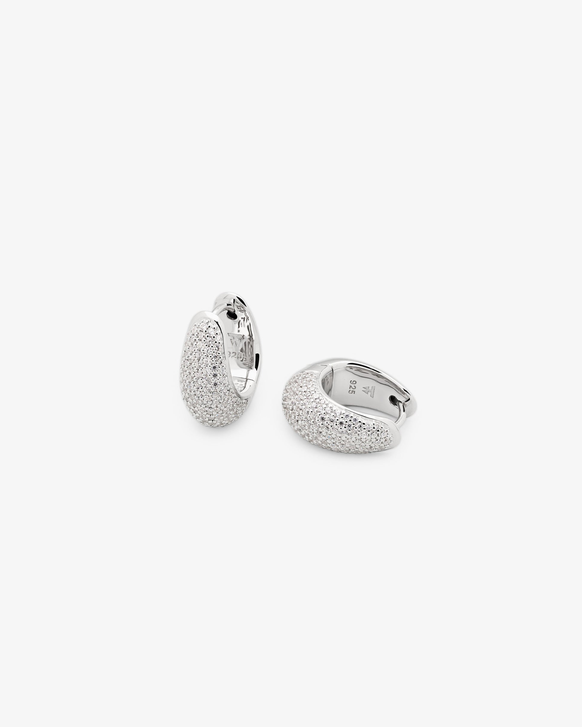 Tom Wood Ice Hoops Small Pave
