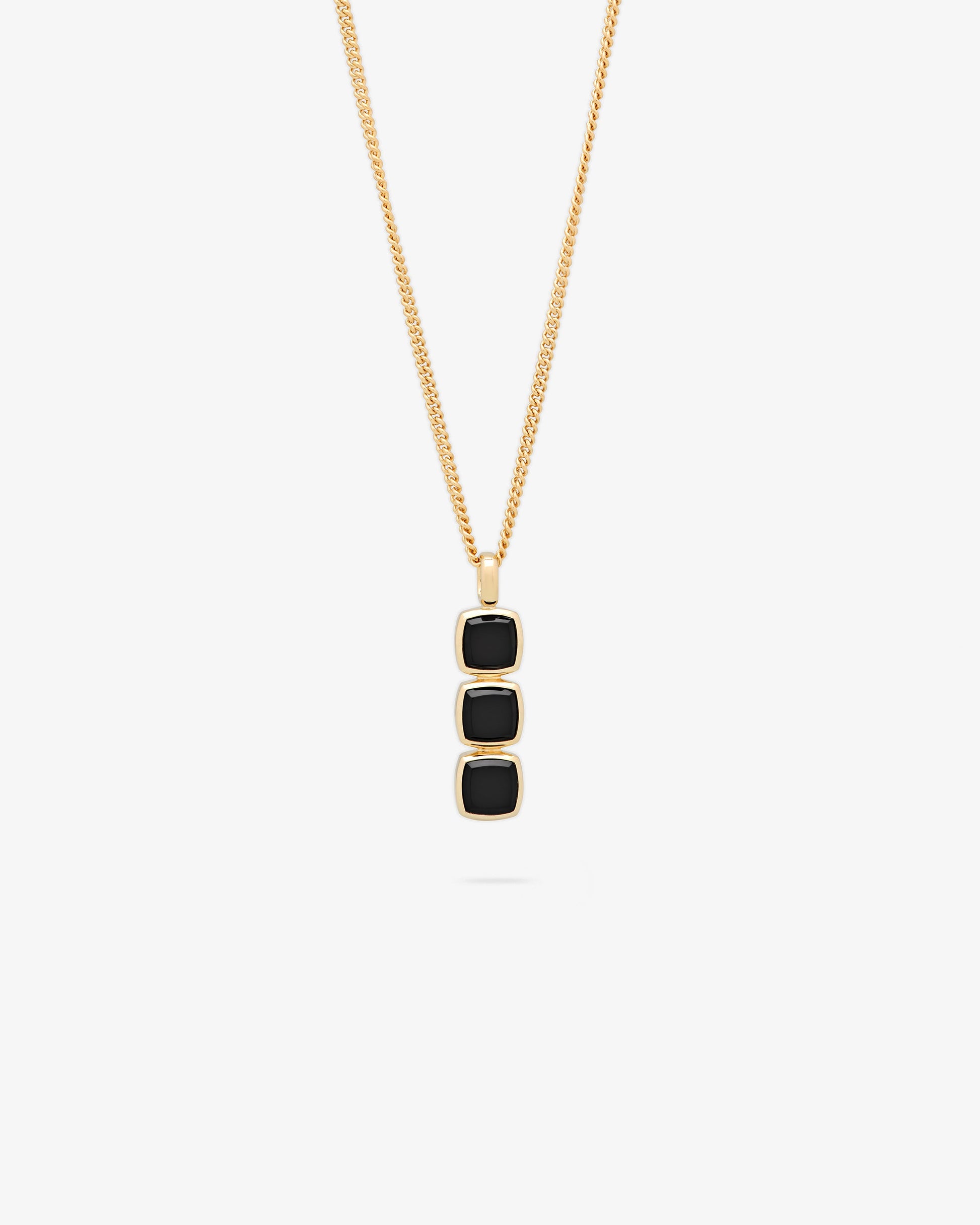 Tom Wood Mini Cushion Pendant Onyx