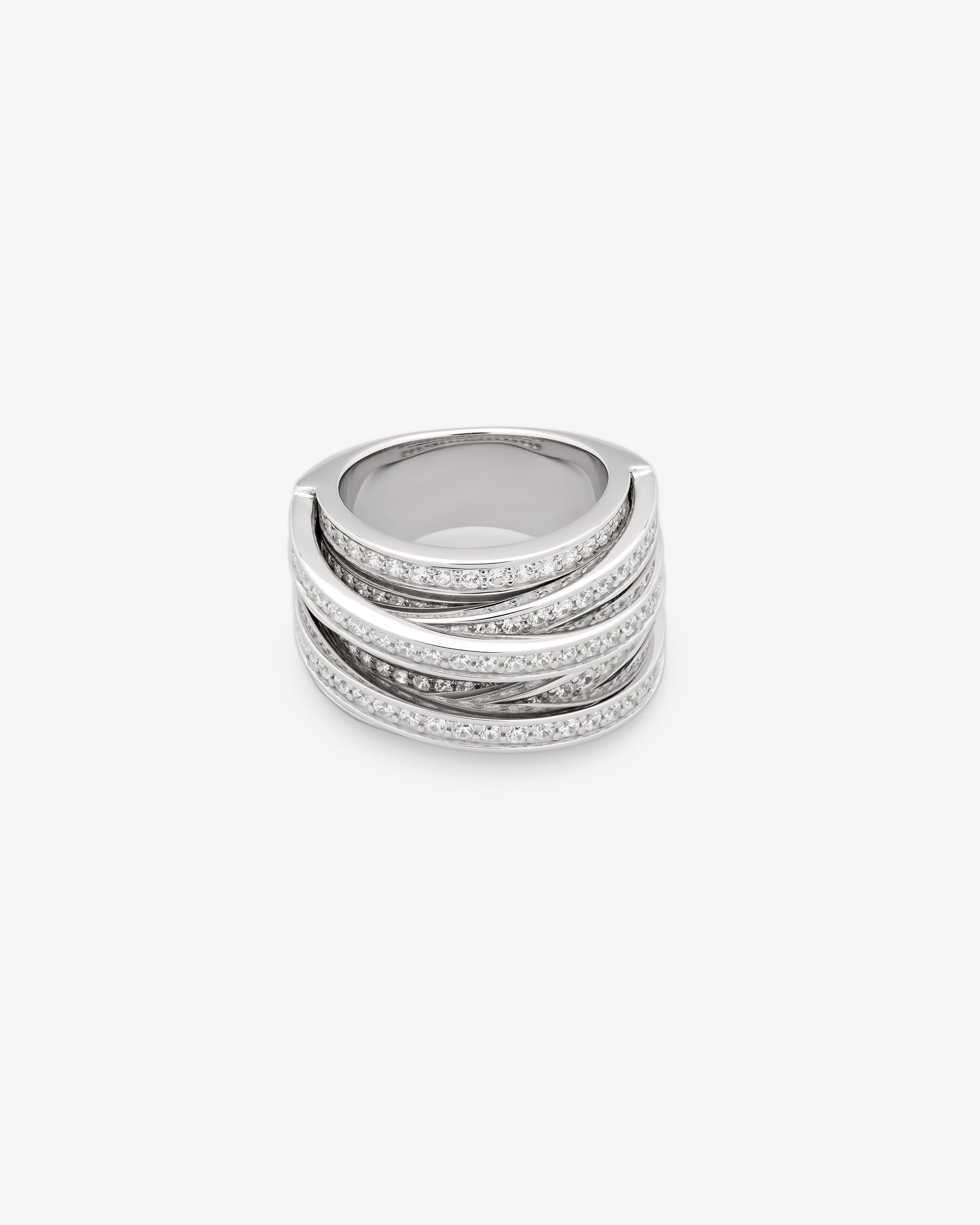 Tom Wood Orb Ring Clear White