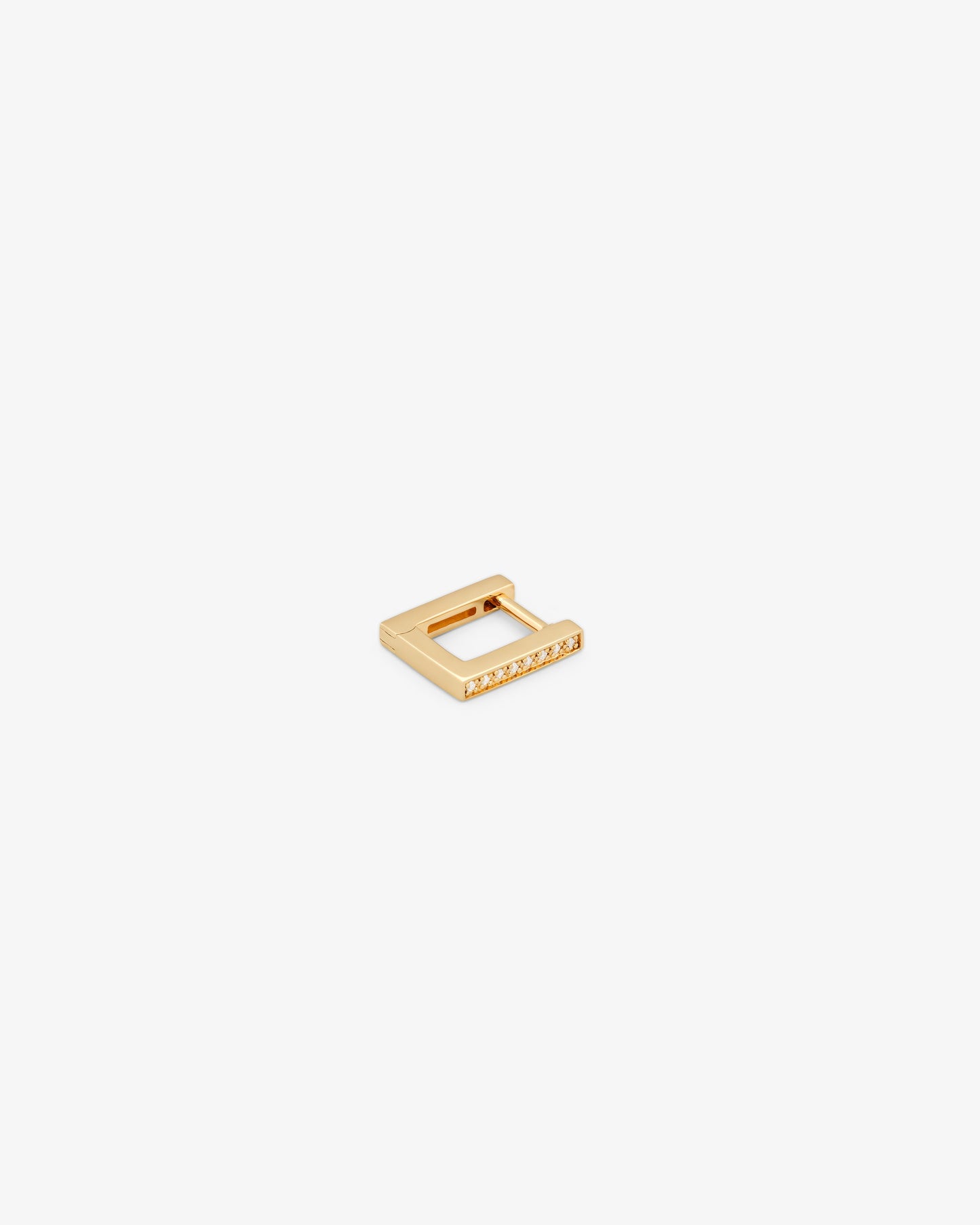 Tom Wood 9K Gold Sleek Huggie Diamonds