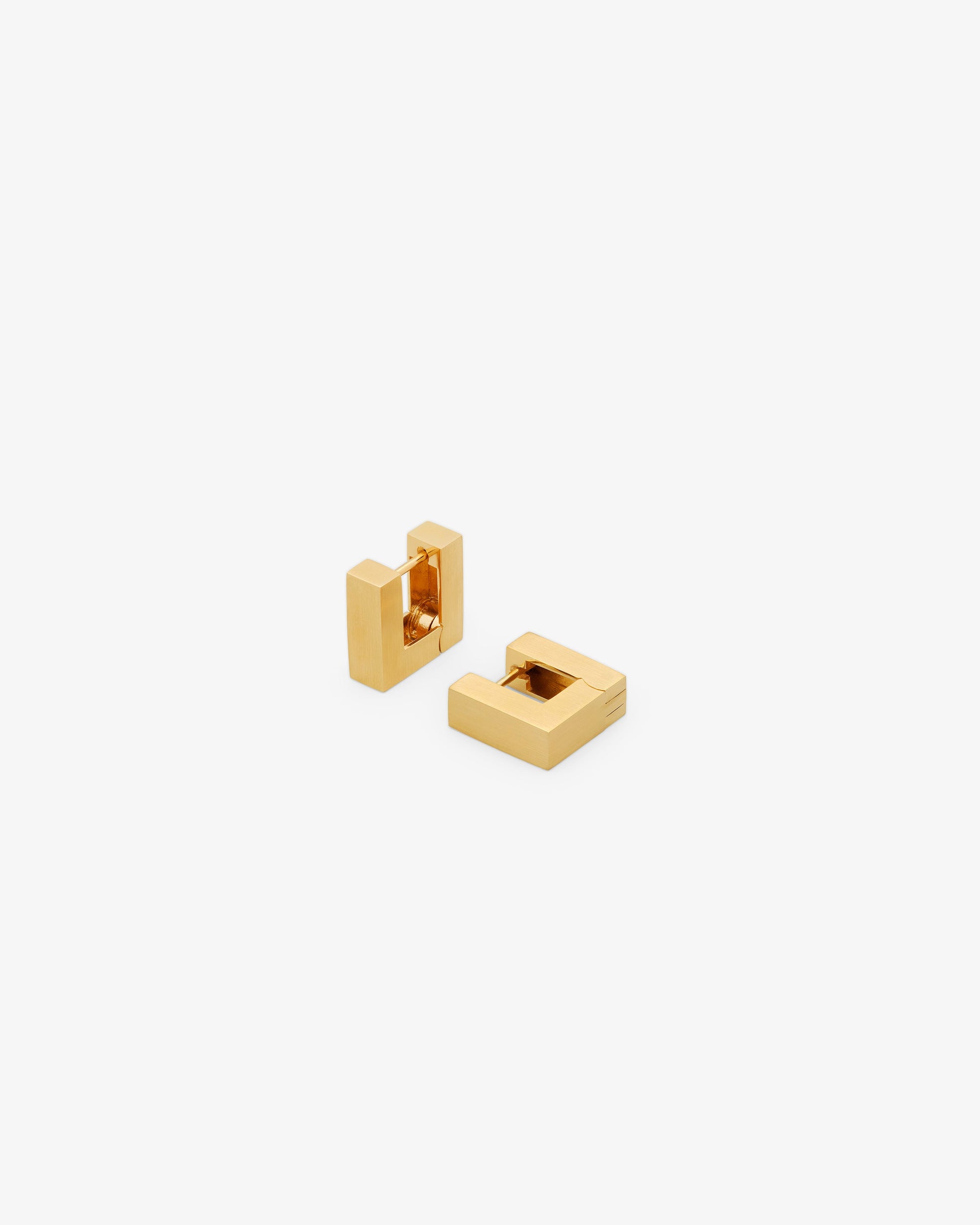 Tom Wood Square Hoops Satin Small