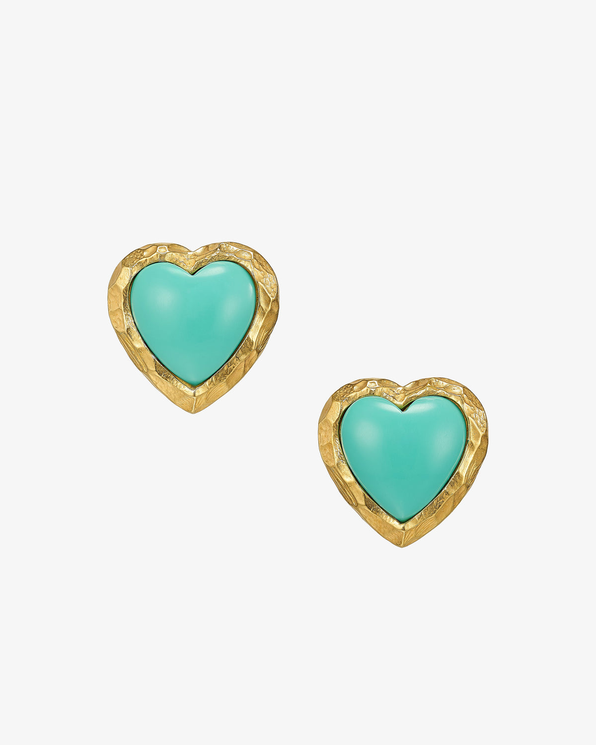 Anabela Chan Turquoise Heart Earrings