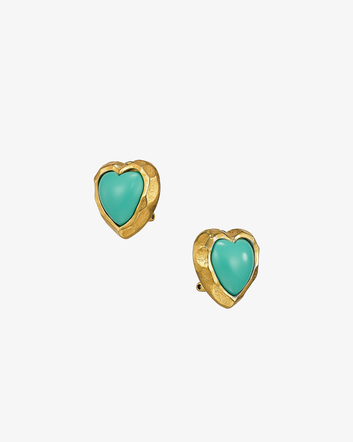 Anabela Chan Turquoise Heart Studs
