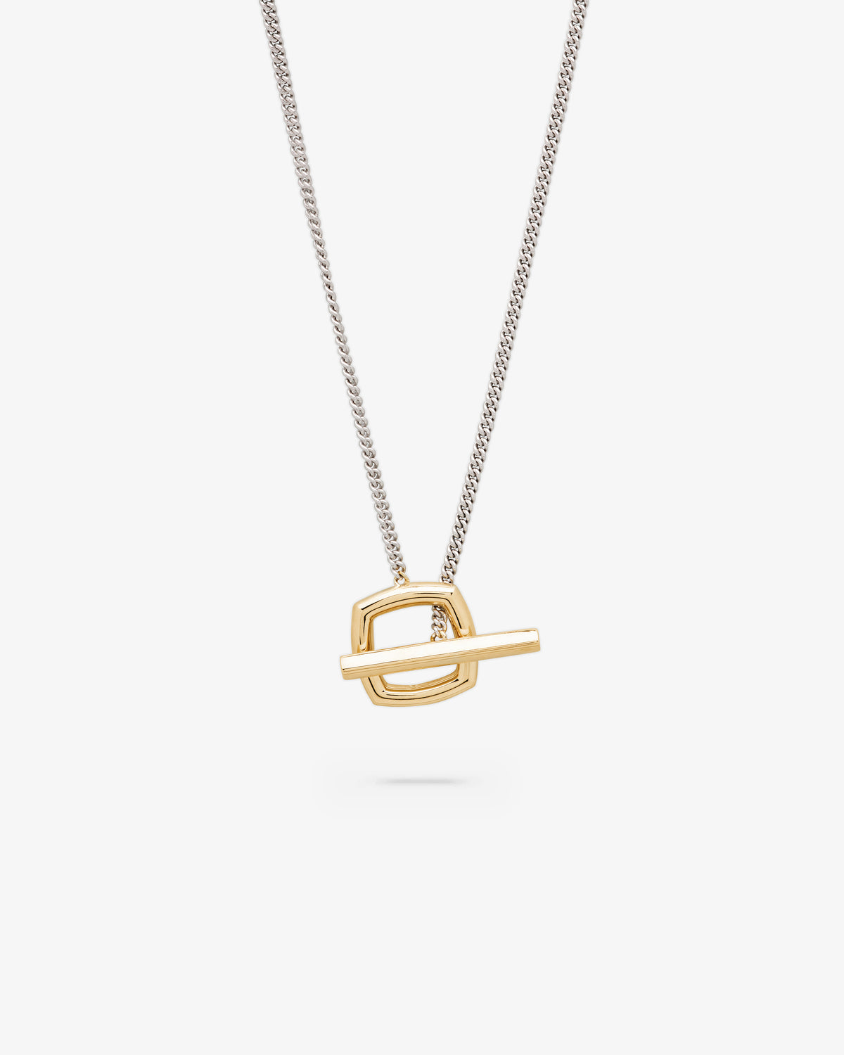 Tom Wood Frame Pendant Duo in gold-plated sterling silver