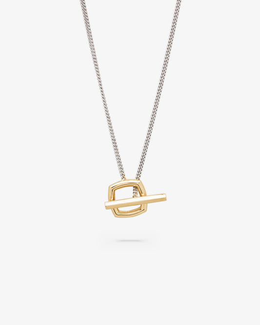 Tom Wood Frame Pendant Duo in gold-plated sterling silver