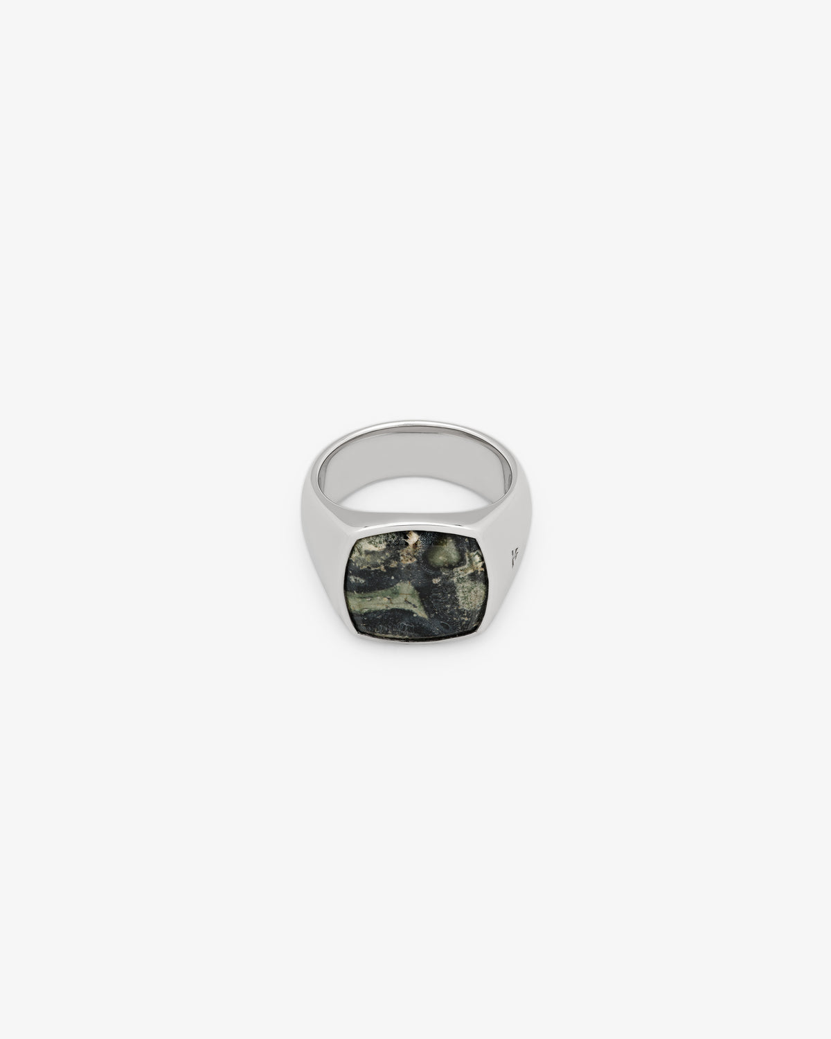 Tom Wood Cushion Kambaba Ring in 925 sterling silver