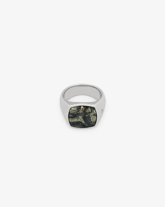 Tom Wood Cushion Kambaba Ring in 925 sterling silver