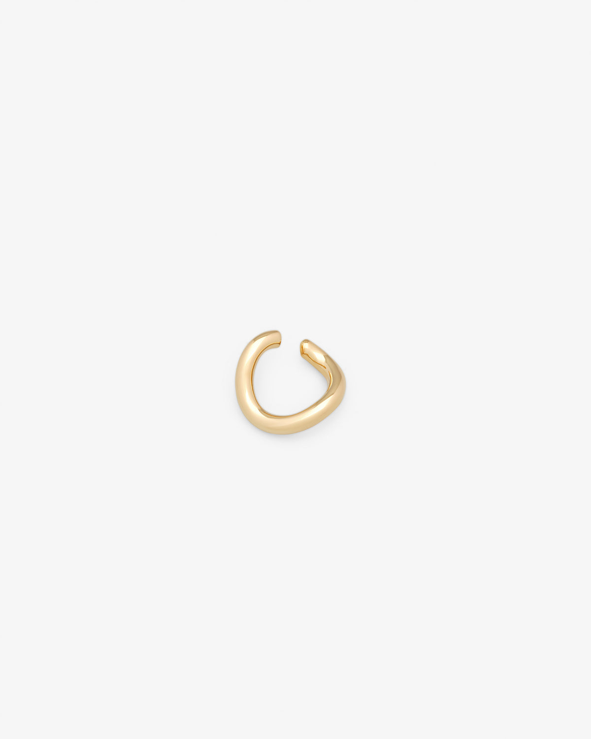 Tom Wood River Ear Cuff in gold-plated sterling silver, alternate view