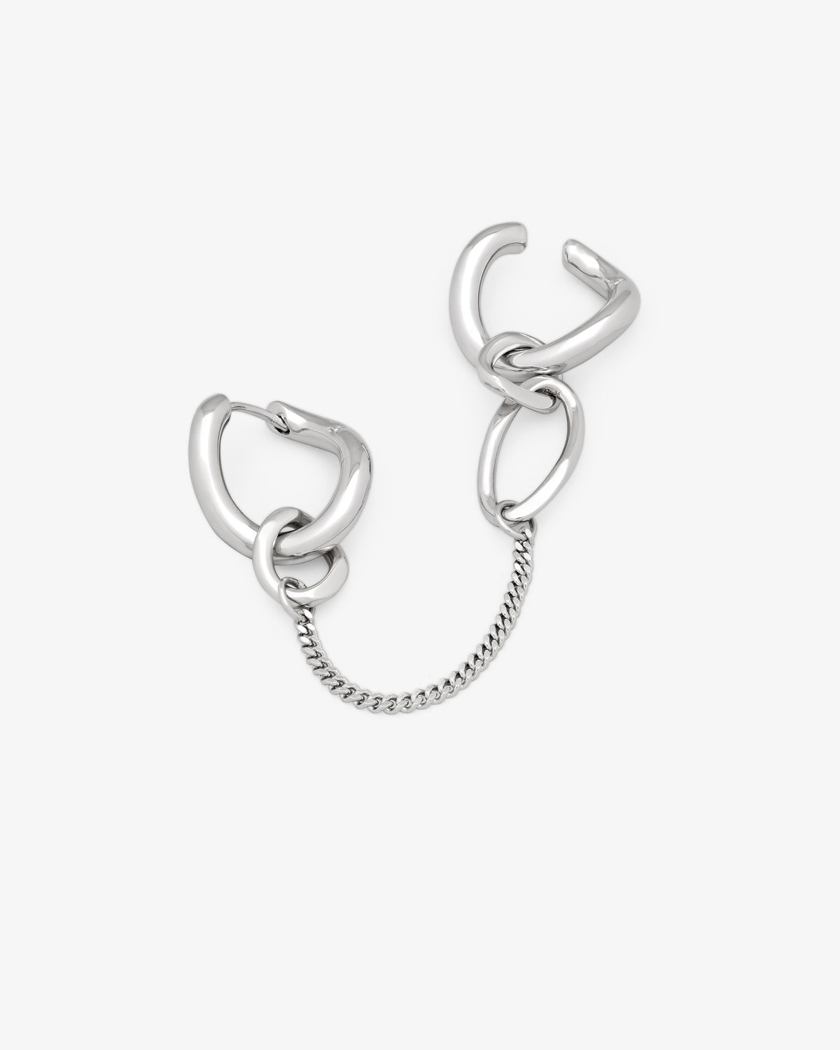 Tom Wood River Ear Cuff Chained Hoop, alternate view