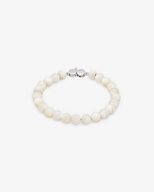 Tom Wood Cove Bracelet White Mother of Pearl