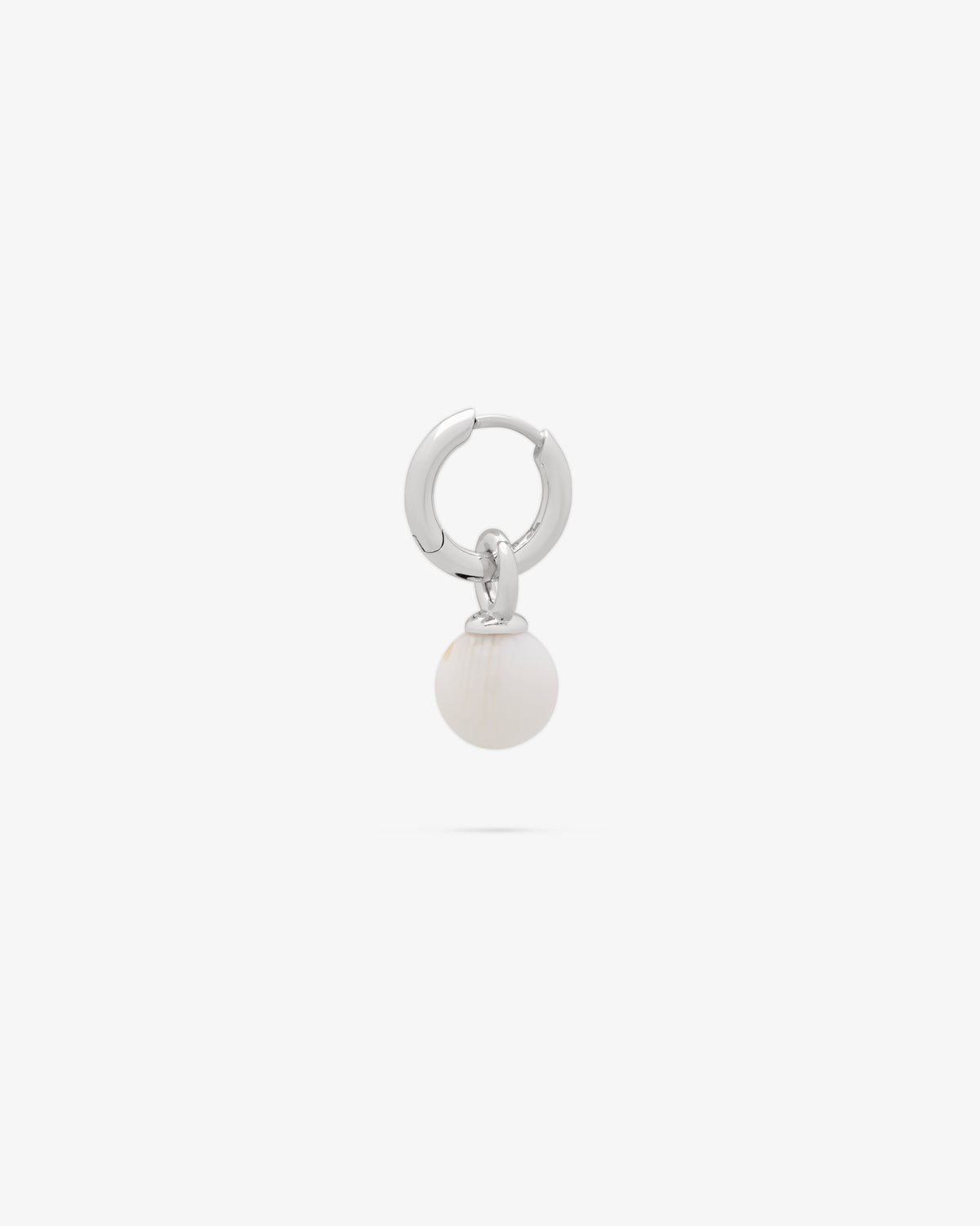 Tom Wood Cove Hoop White Mother of Pearl Single Earring, alternate view