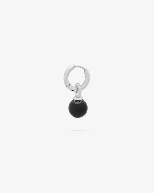 Tom Wood Cove Hoop Blue Hawk Eye Single Earring