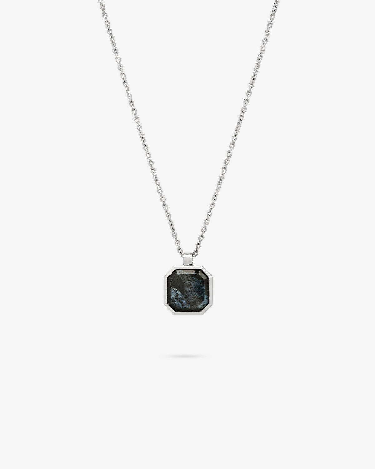 Tom Wood Dan Pendant Black Larvikite