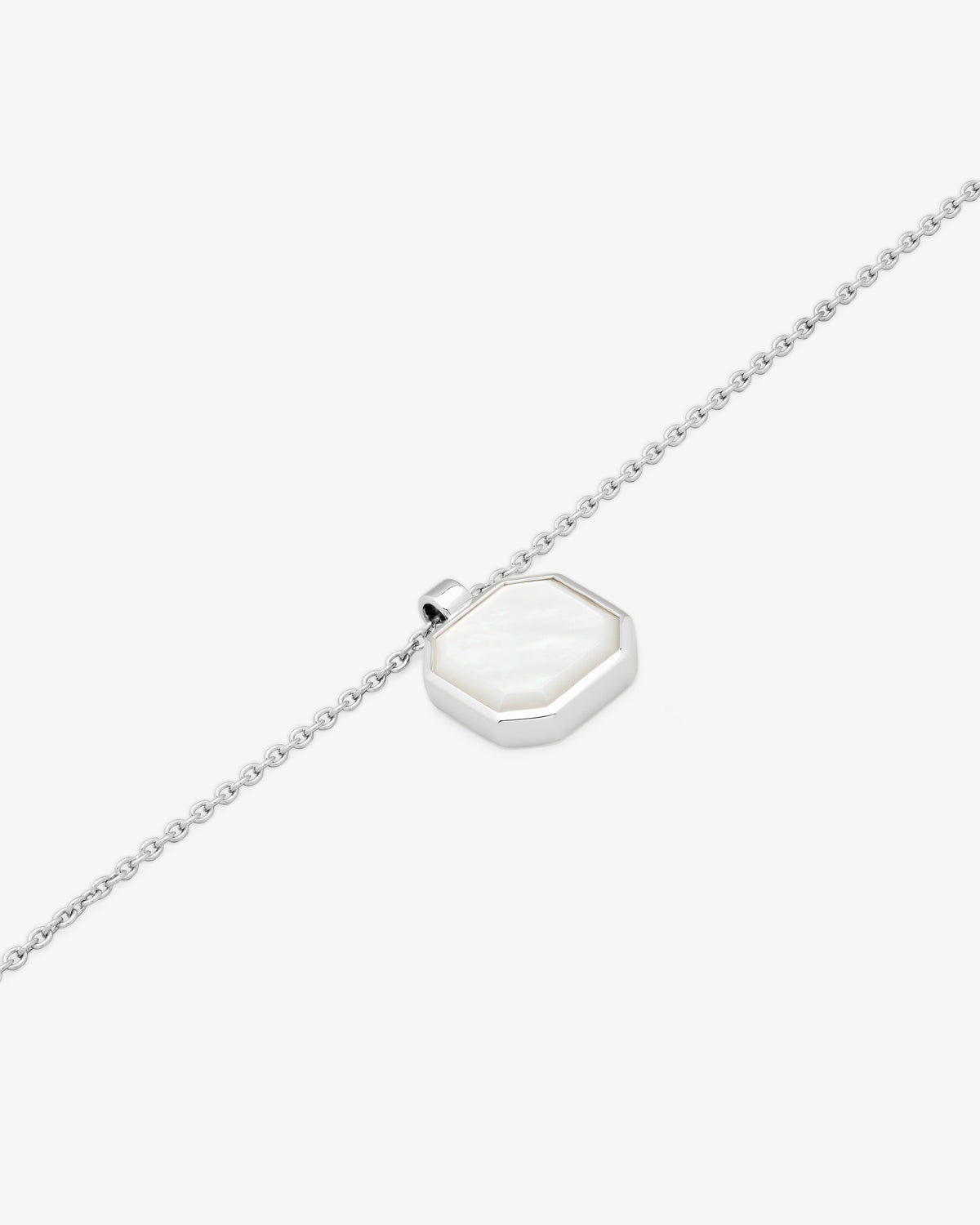 Tom Wood Dan Pendant White Mother of Pearl, alternate view
