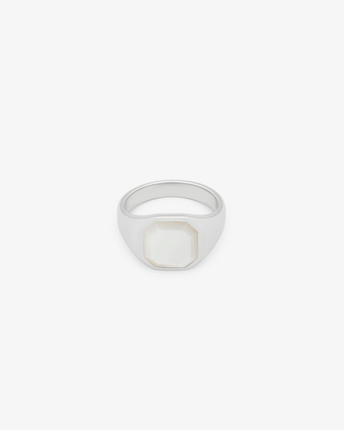Tom Wood Dan Ring White Mother of Pearl