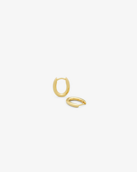 Tom Wood Ada Hoops Small in gold-plated sterling silver