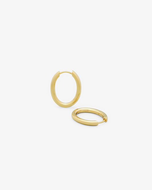 Tom Wood Ada Hoops Medium in gold-plated sterling silver