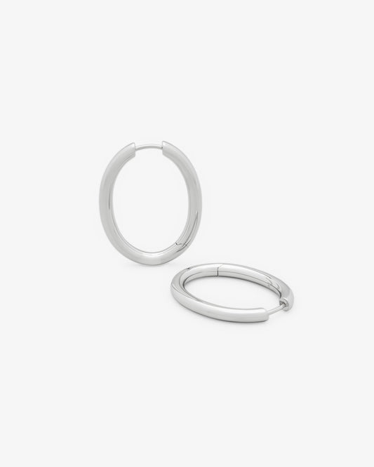 Tom Wood Ada Hoops Large in 925 sterling silver
