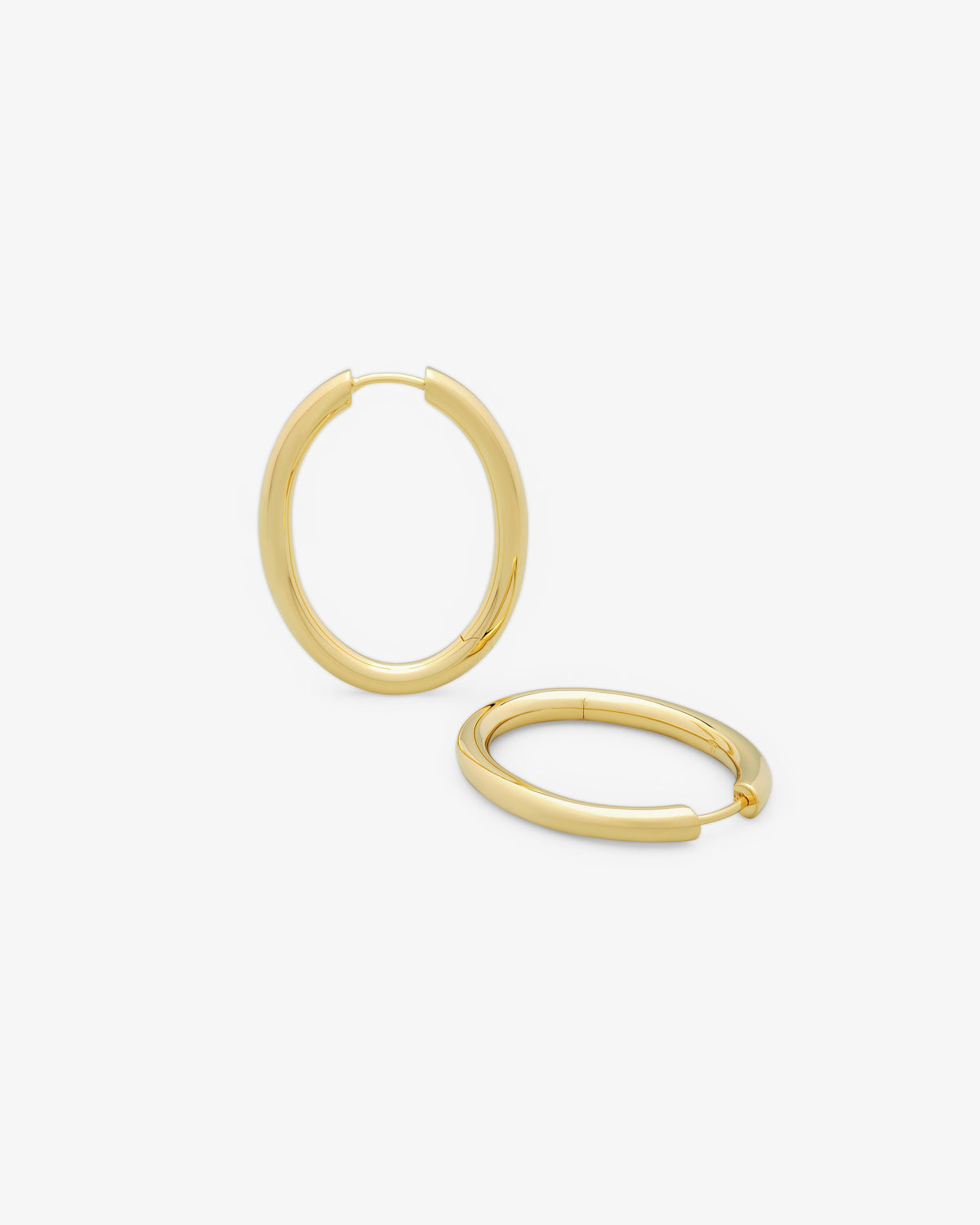 Tom Wood Ada Hoops Large in gold-plated sterling silver