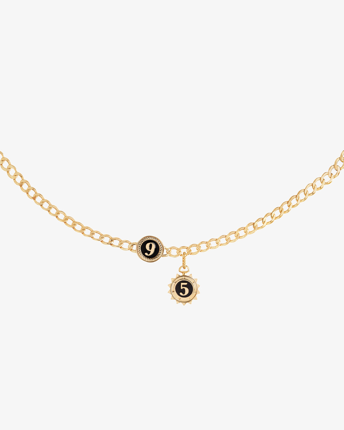 Maria Black Adriana Necklace in gold-plated sterling silver, detail, view 2