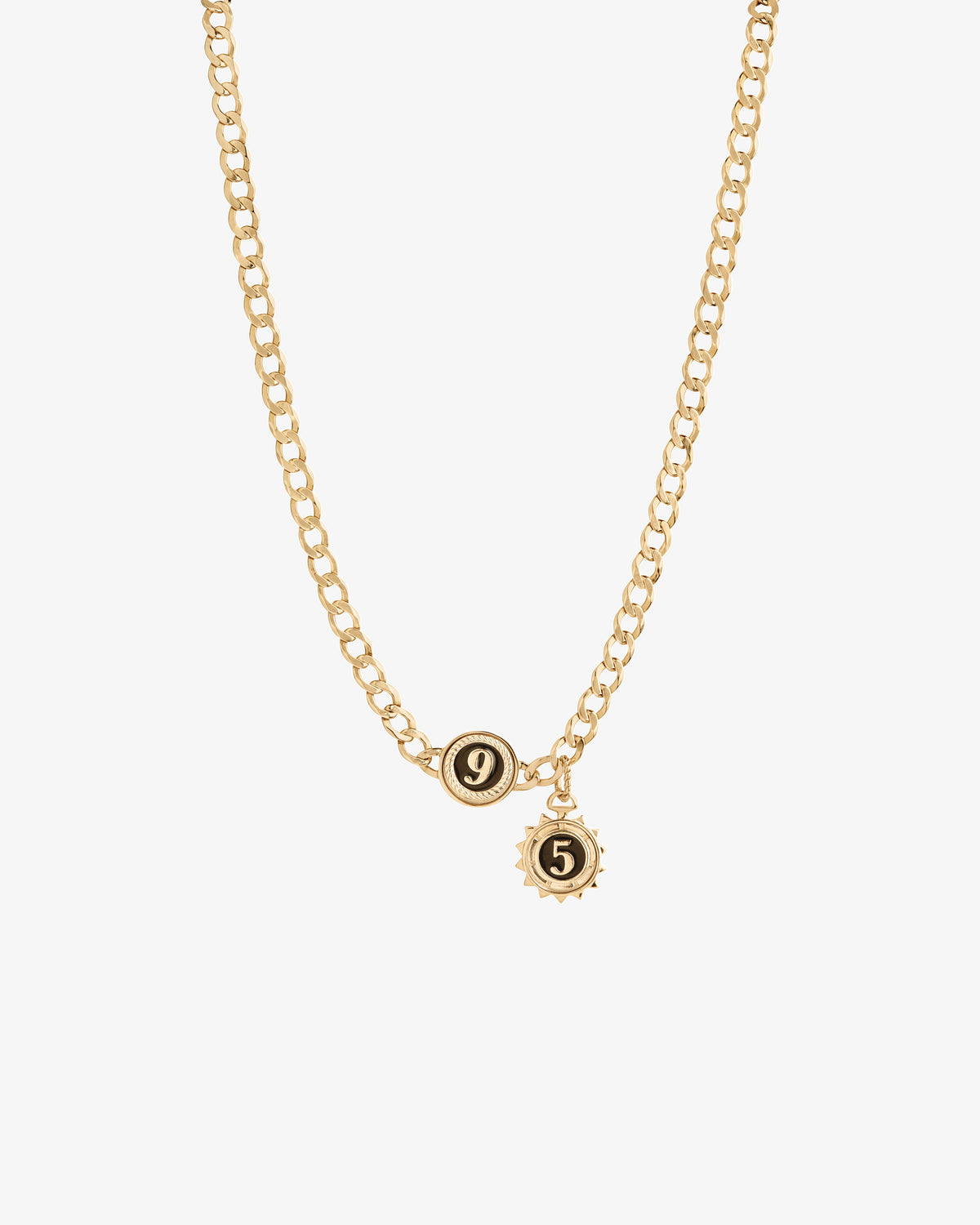 Maria Black Adriana Necklace in gold-plated sterling silver, detail