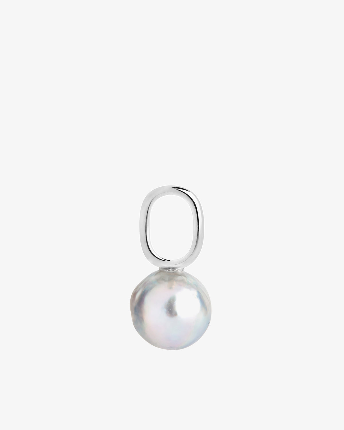 Maria Black Blue Mountain Pearl Charm in 925 sterling silver