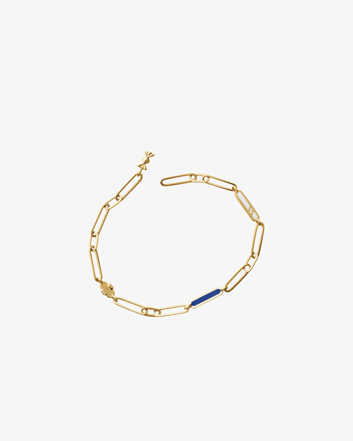 Maria Black Fine 14K Gold Blue Velvet Bracelet