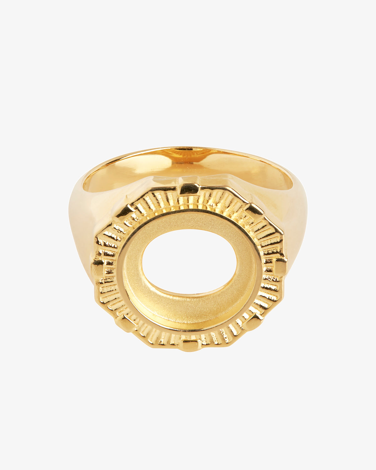 Maria Black Moss Ring in gold-plated sterling silver