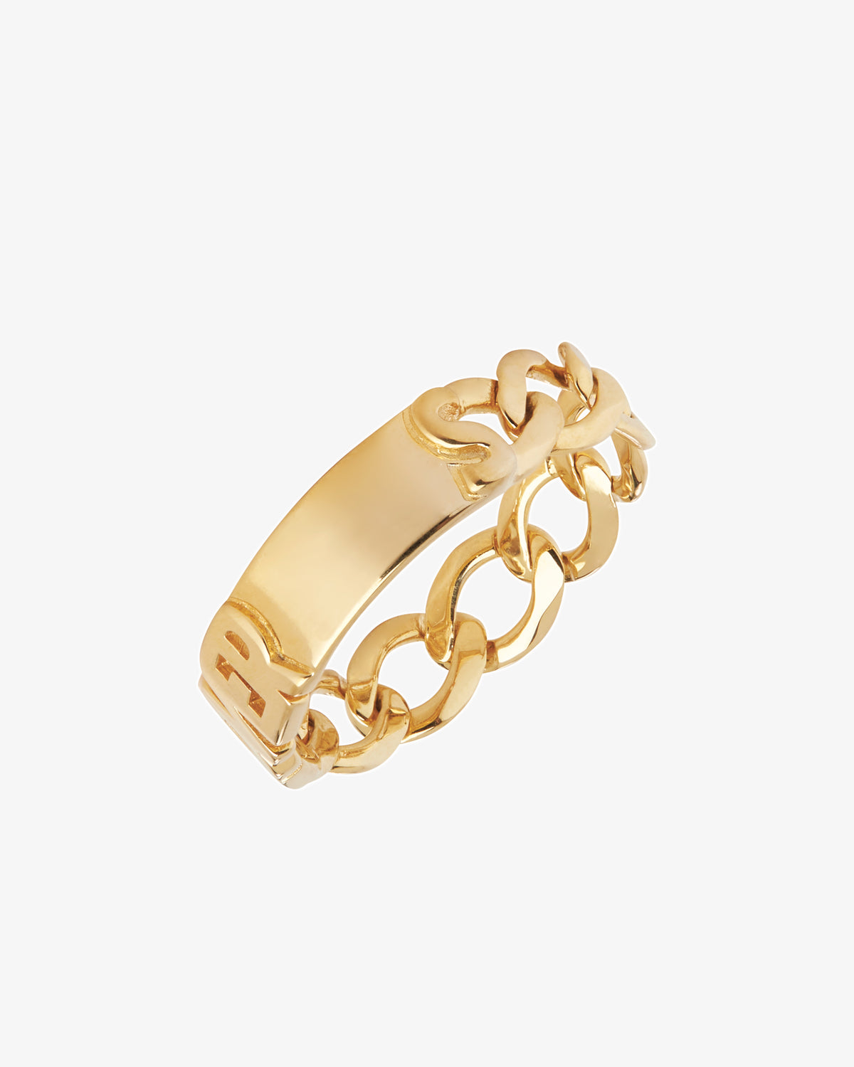 Maria Black Lovers Ring in gold-plated sterling silver, back view