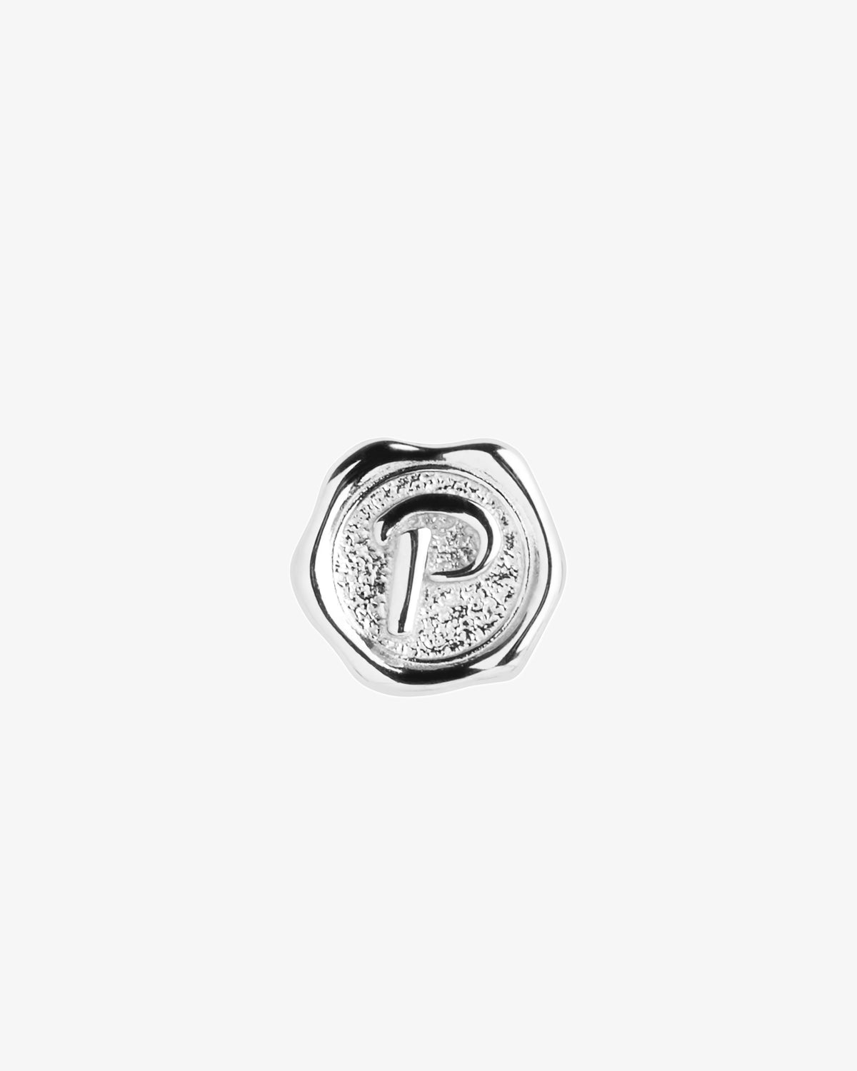 Maria Black Signet Coin Charm in 925 sterling silver, front view, view 11
