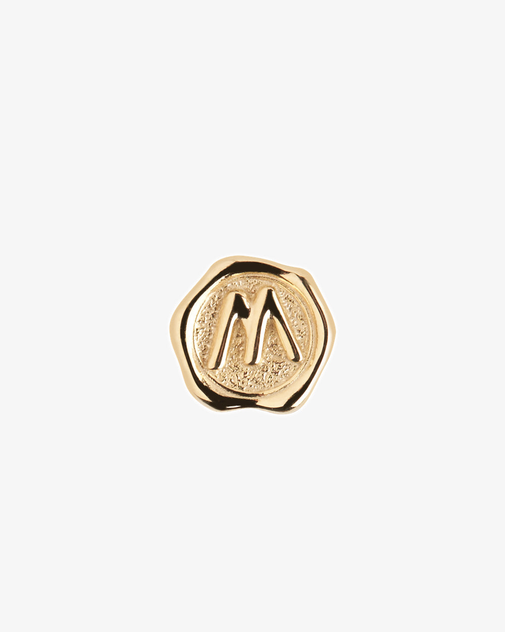Maria Black Signet Coin Charm in gold-plated sterling silver, alternate view