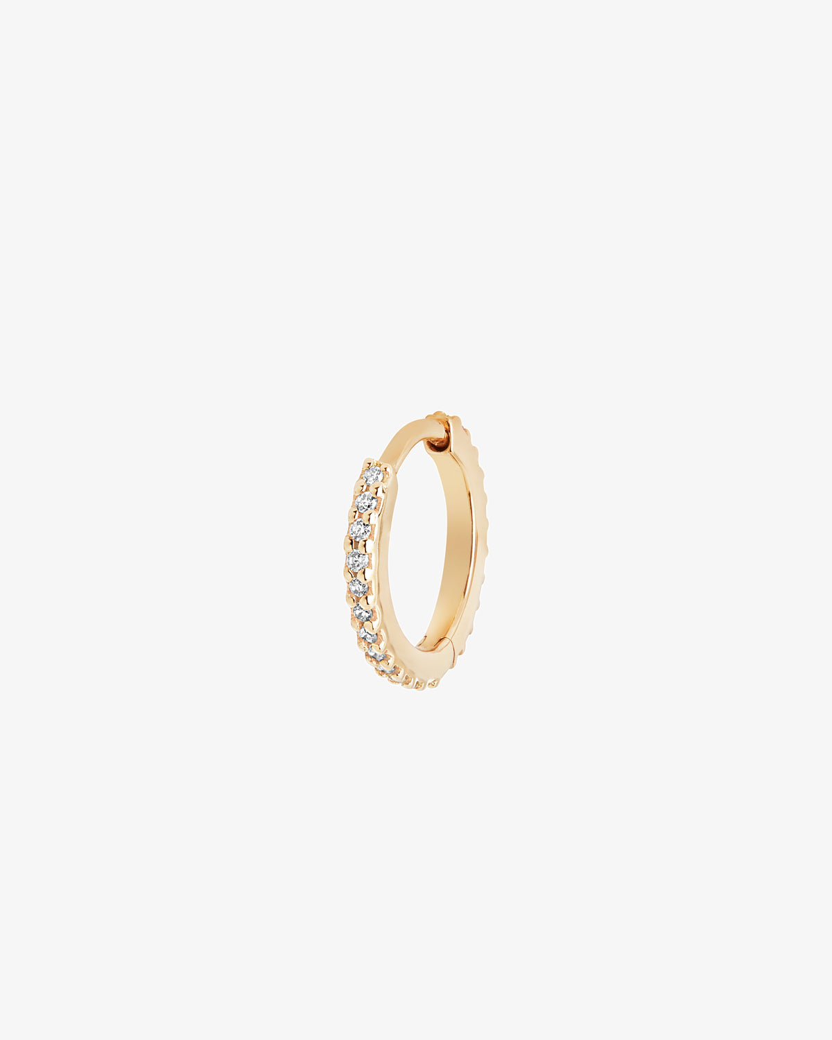 Maria Black Fine 14K Gold Rainbow 7 Lab Grown Diamond Huggie Single Earring