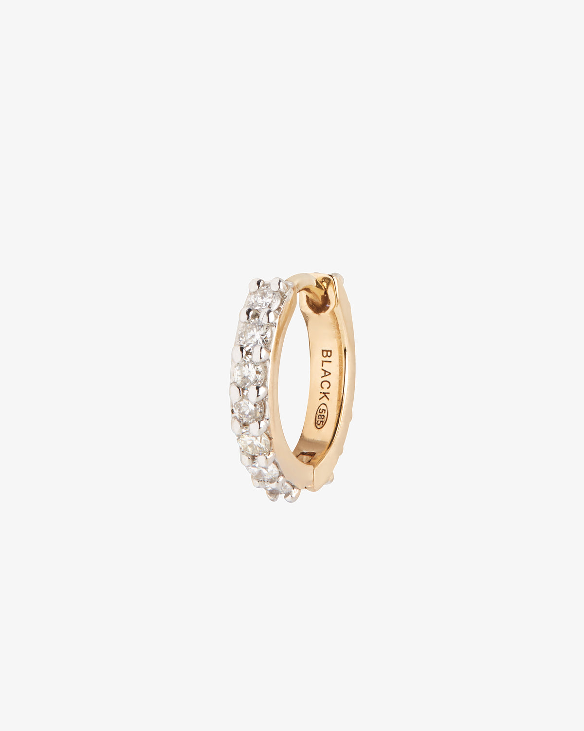 Maria Black Fine 14K Gold Madame Lab Grown Diamond Huggie Single Earring