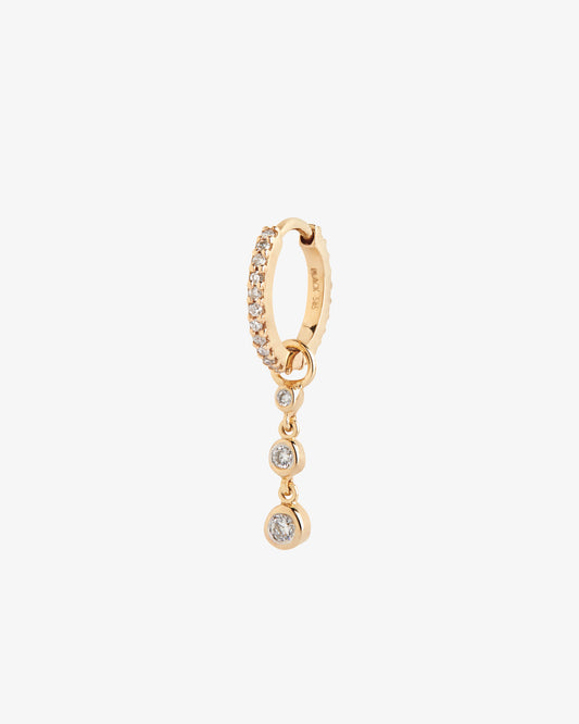 Maria Black Fine 14K Gold Mademoiselle Lab Grown Diamond Huggie Single Earring