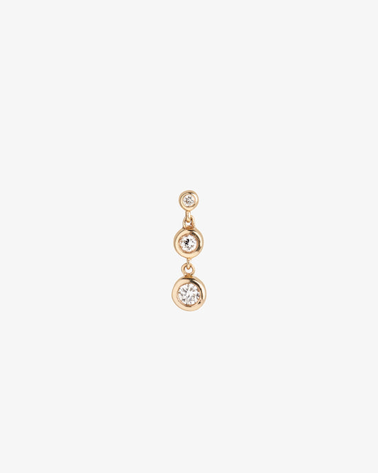 Maria Black Fine 14K Gold Chandelier Lab Grown Diamond Labret Single Earring