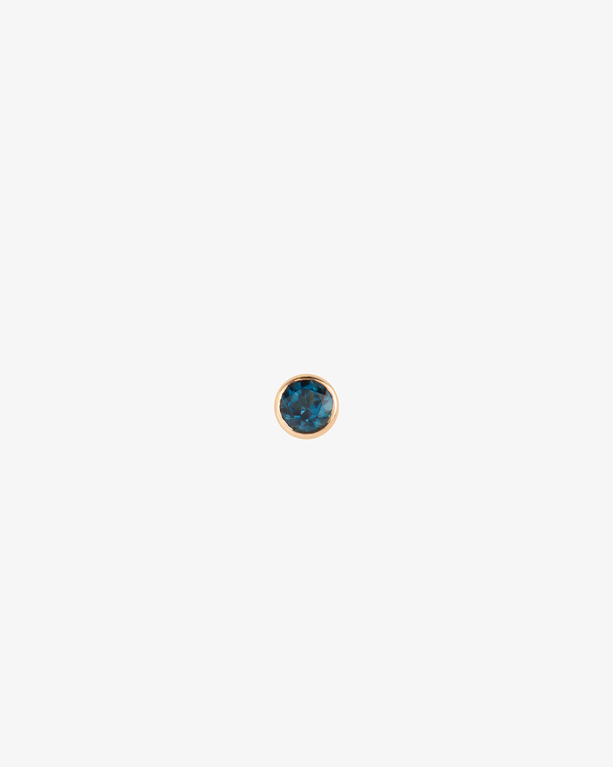 Maria Black Fine 14K Gold Blue Dot Mega Topaz Stud Single Earring