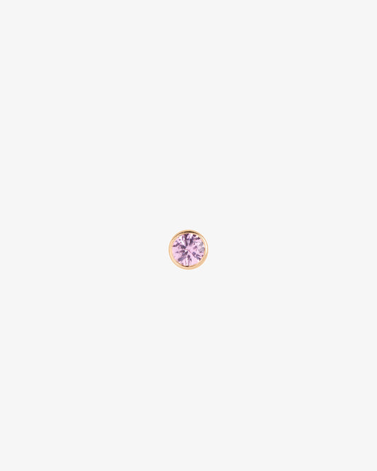 Maria Black Fine 14K Gold Pink Dot Mega Sapphire Stud Single Earring