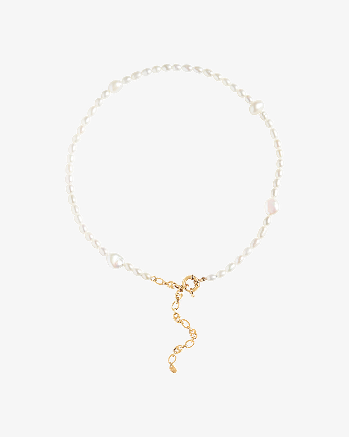 Maria Black Martini Pearl Necklace in gold-plated sterling silver