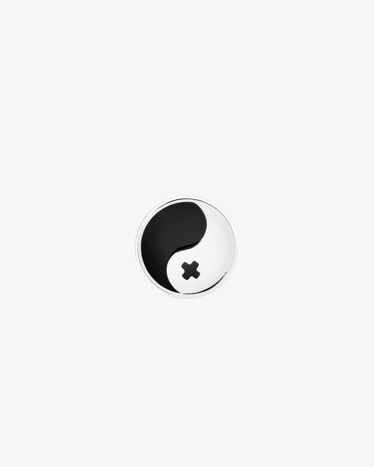 Maria Black Retox Coin Black Charm in 925 sterling silver