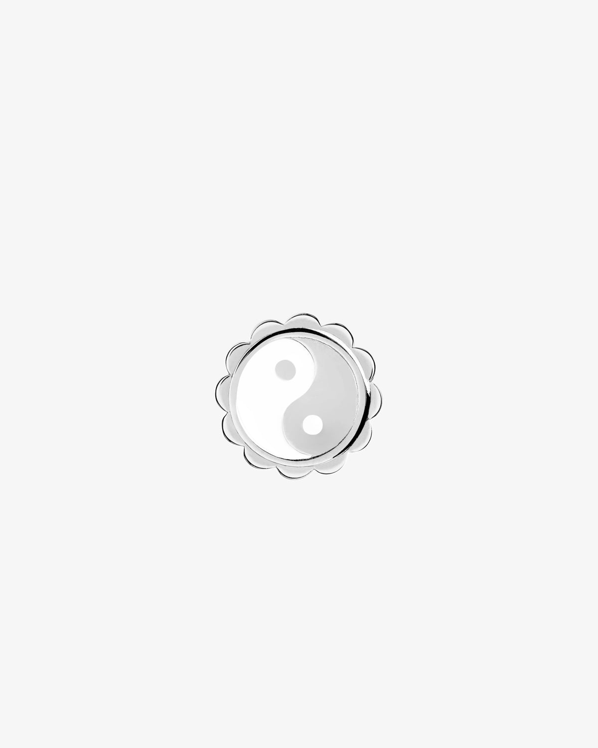 Maria Black Perfect High Coin White Charm in 925 sterling silver