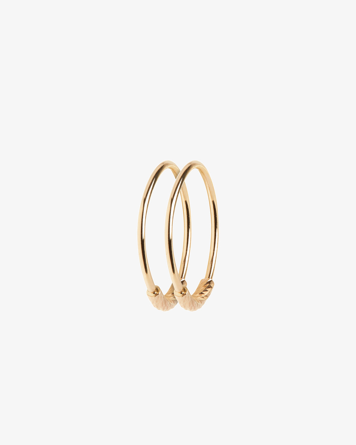 Maria Black Fine 14K Gold Nancy Hoop 12 Single Earring, pair view