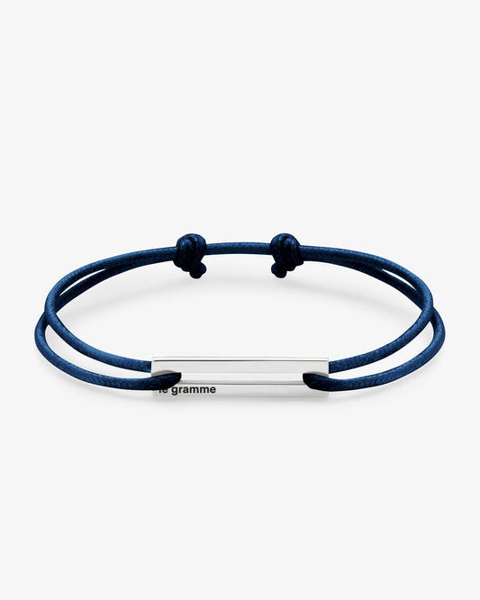 Le gramme 7g navy cord bracelet