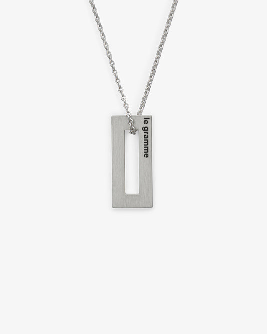 Le gramme 5g rectangle necklace