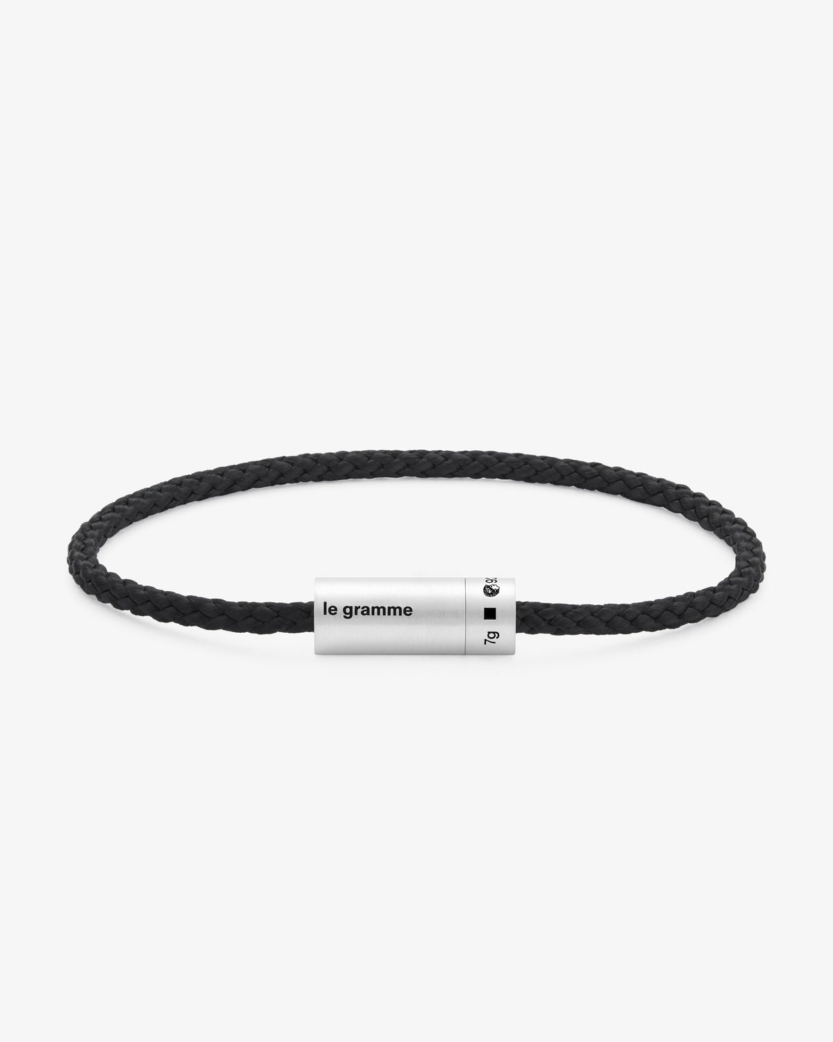 Le gramme 7g brushed black nato bracelet
