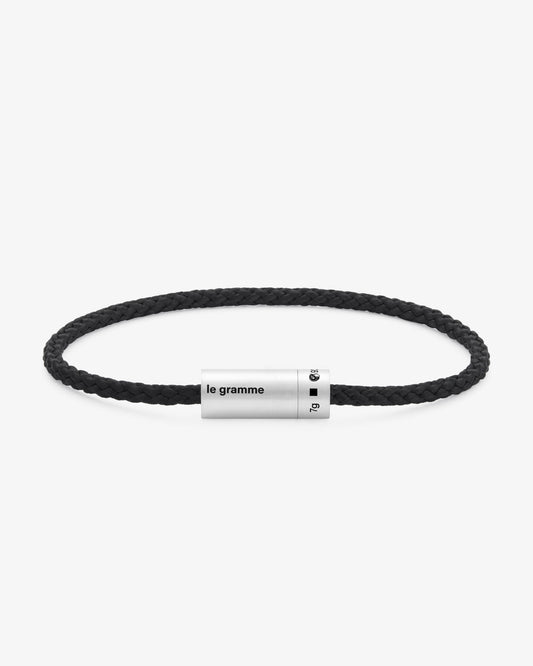 Le gramme 7g brushed black nato bracelet